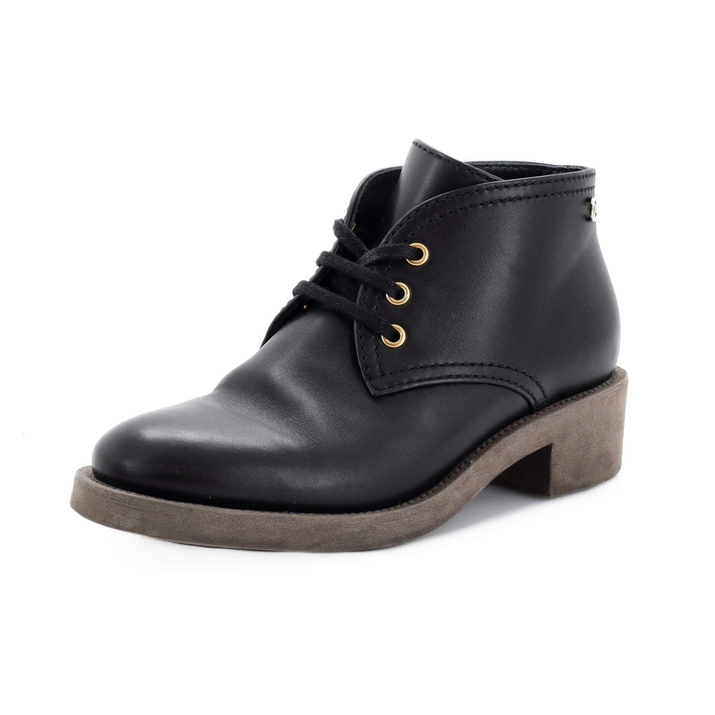 Women's CC Lace Up Ankle Boots Leather