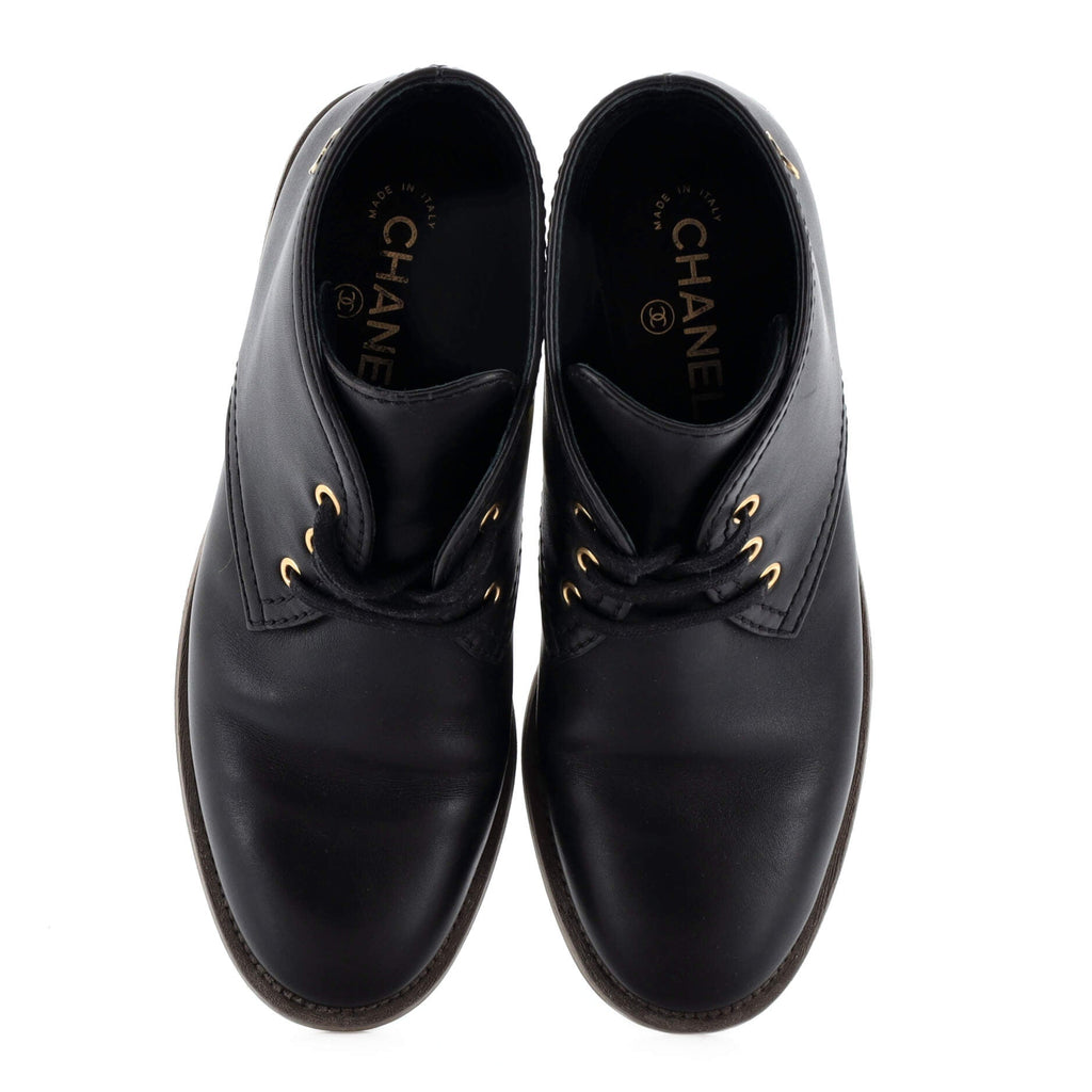 Women's CC Lace Up Ankle Boots Leather