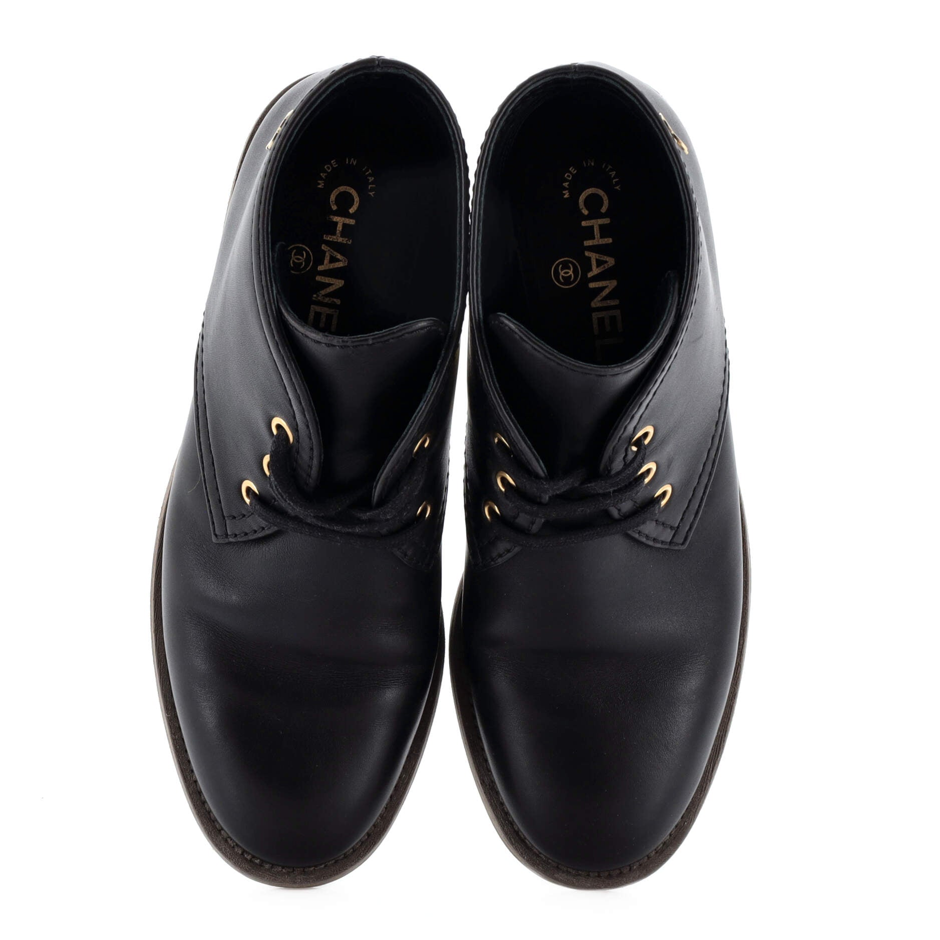 Women's CC Lace Up Ankle Boots Leather