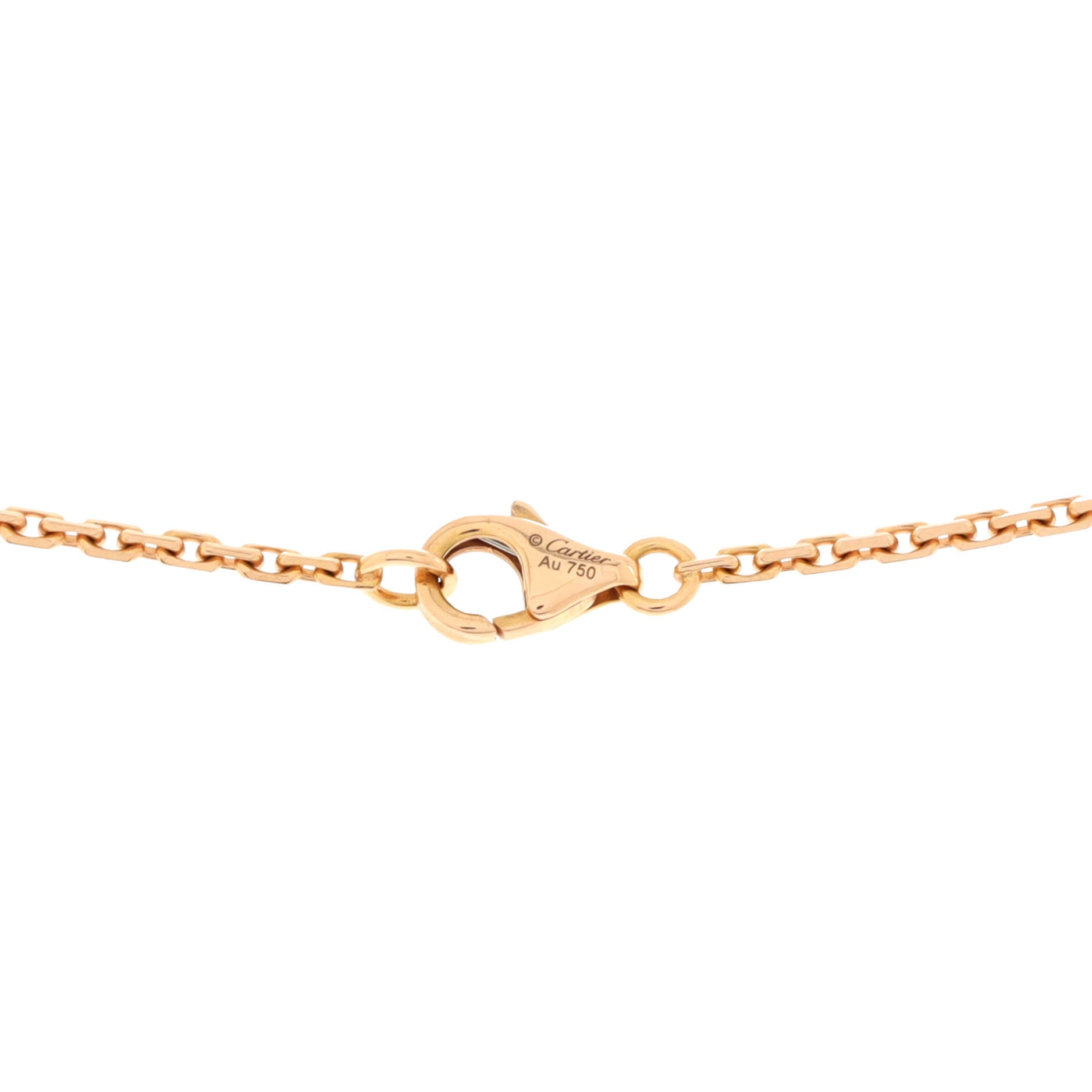 Love Interlocking Necklace 18K Rose Gold with Diamonds
