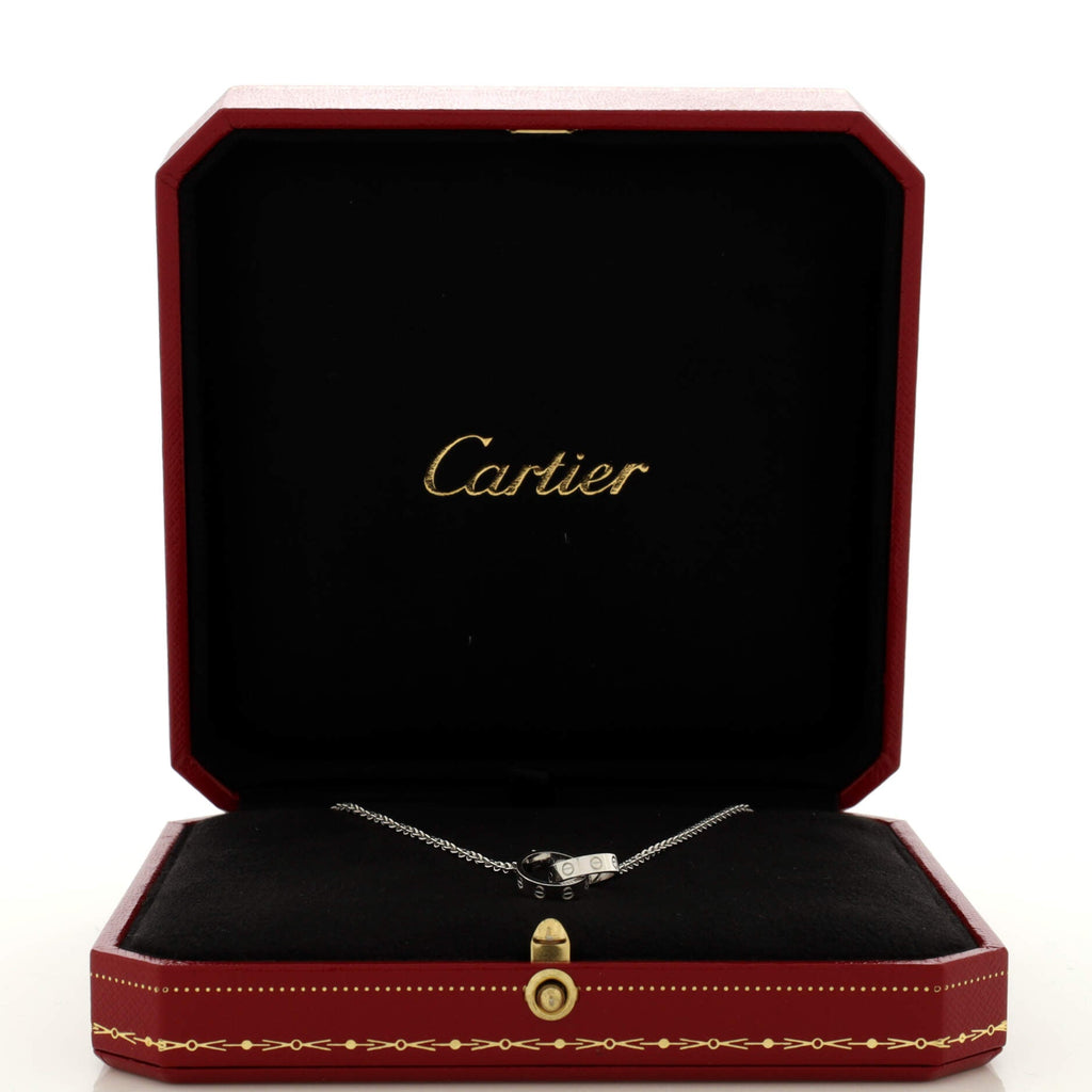 Love Interlocking Necklace 18K White Gold
