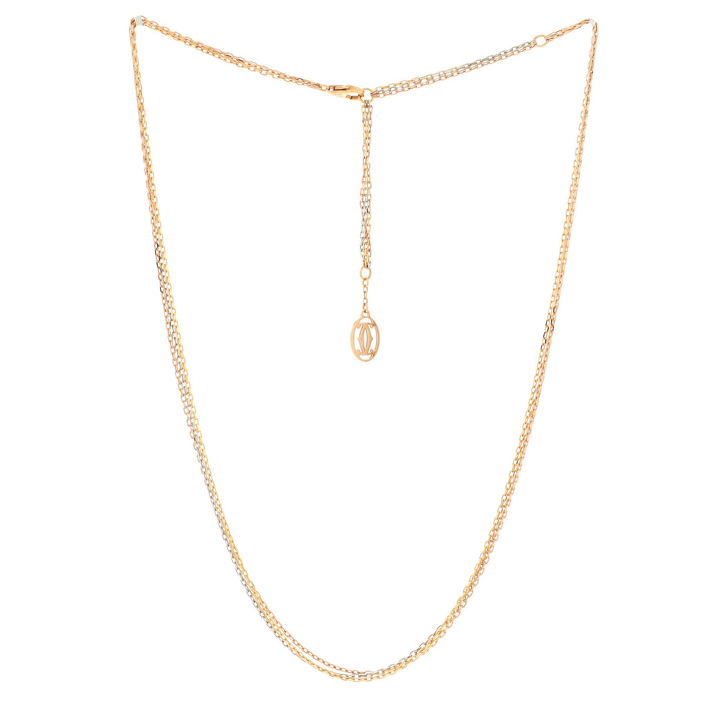 Trinity Chain Necklace 18K Tricolor Gold