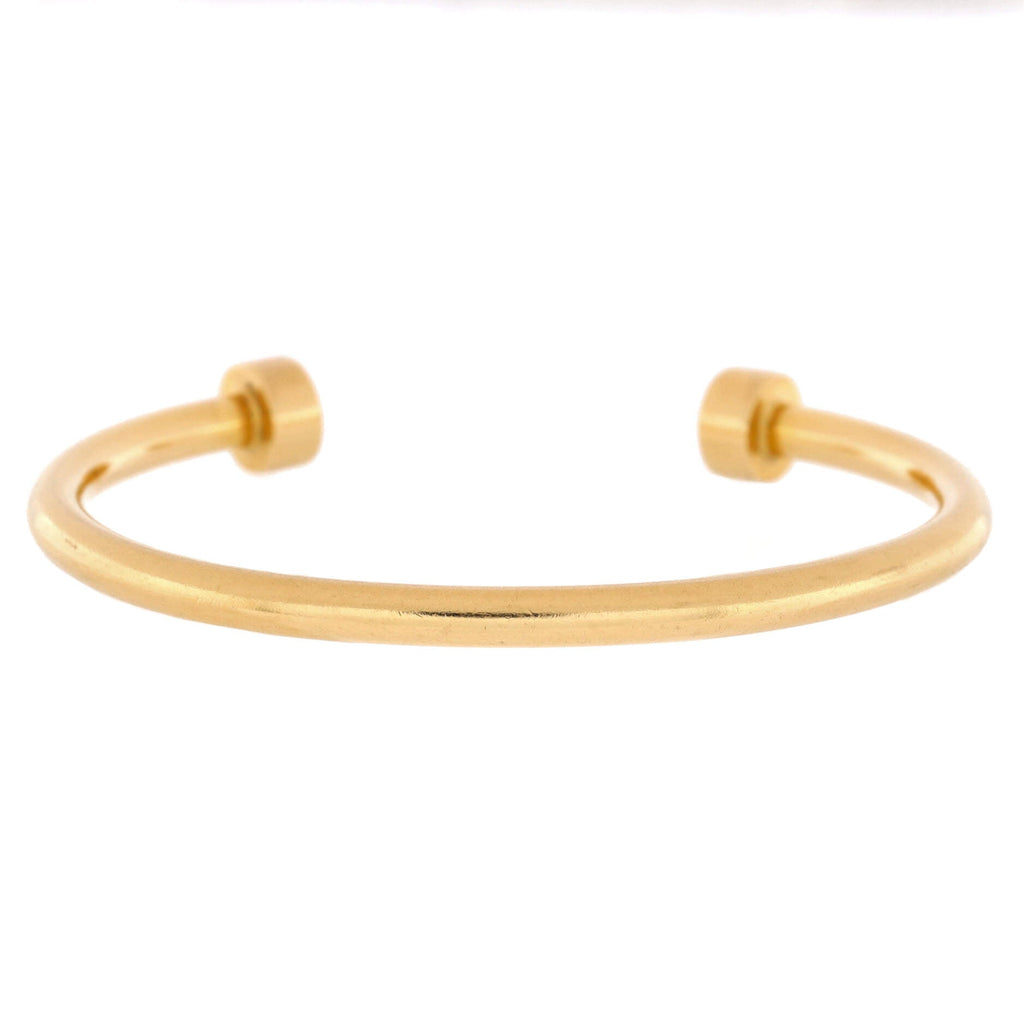 Return to Tiffany Narrow Circle Edge Cuff Bracelet 18K Yellow Gold