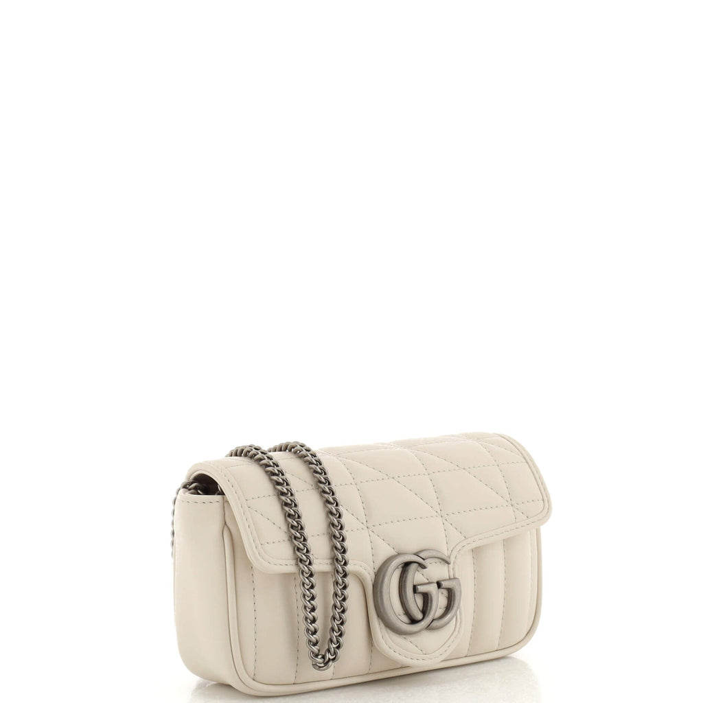 GG Marmont Flap Bag Mixed Matelasse Leather Super Mini