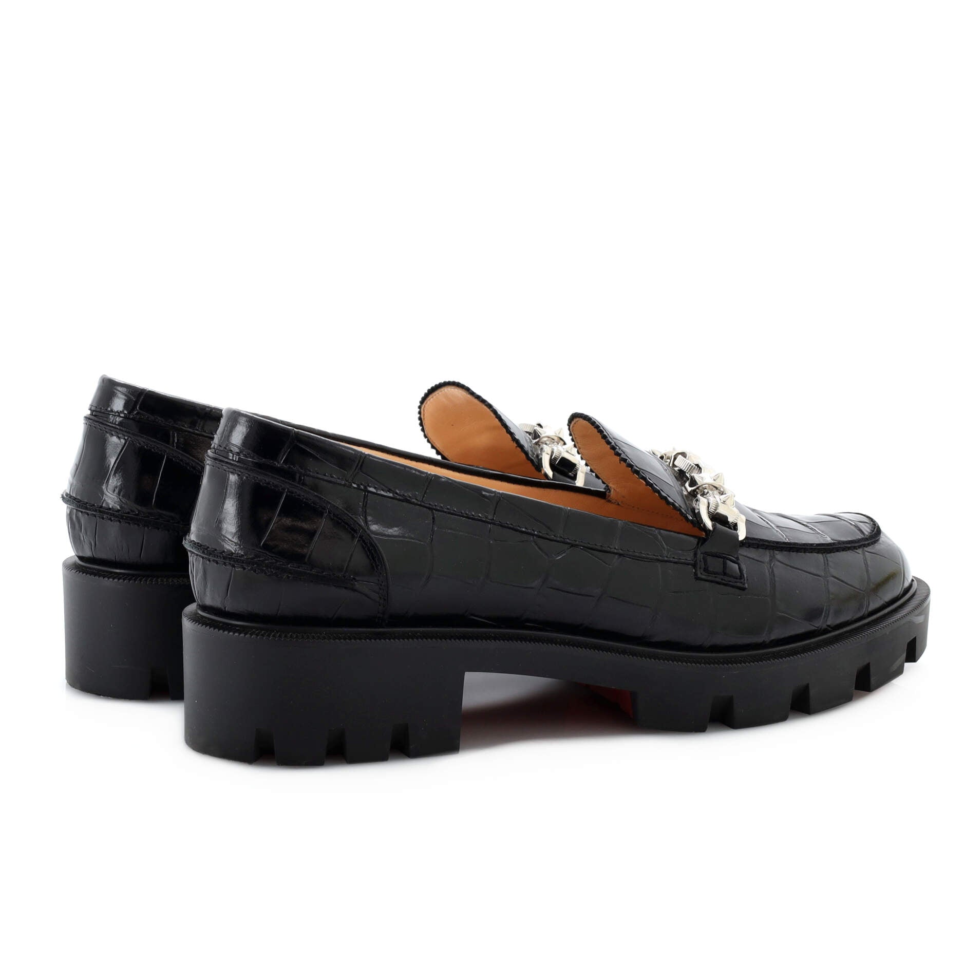 Women's Lug Swing Loafers GG Embossed Leather