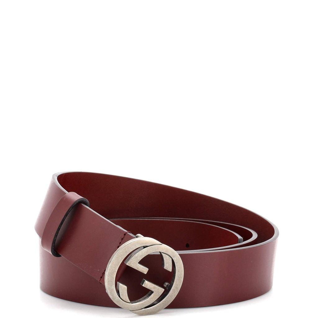 Interlocking G Belt Leather Wide 120
