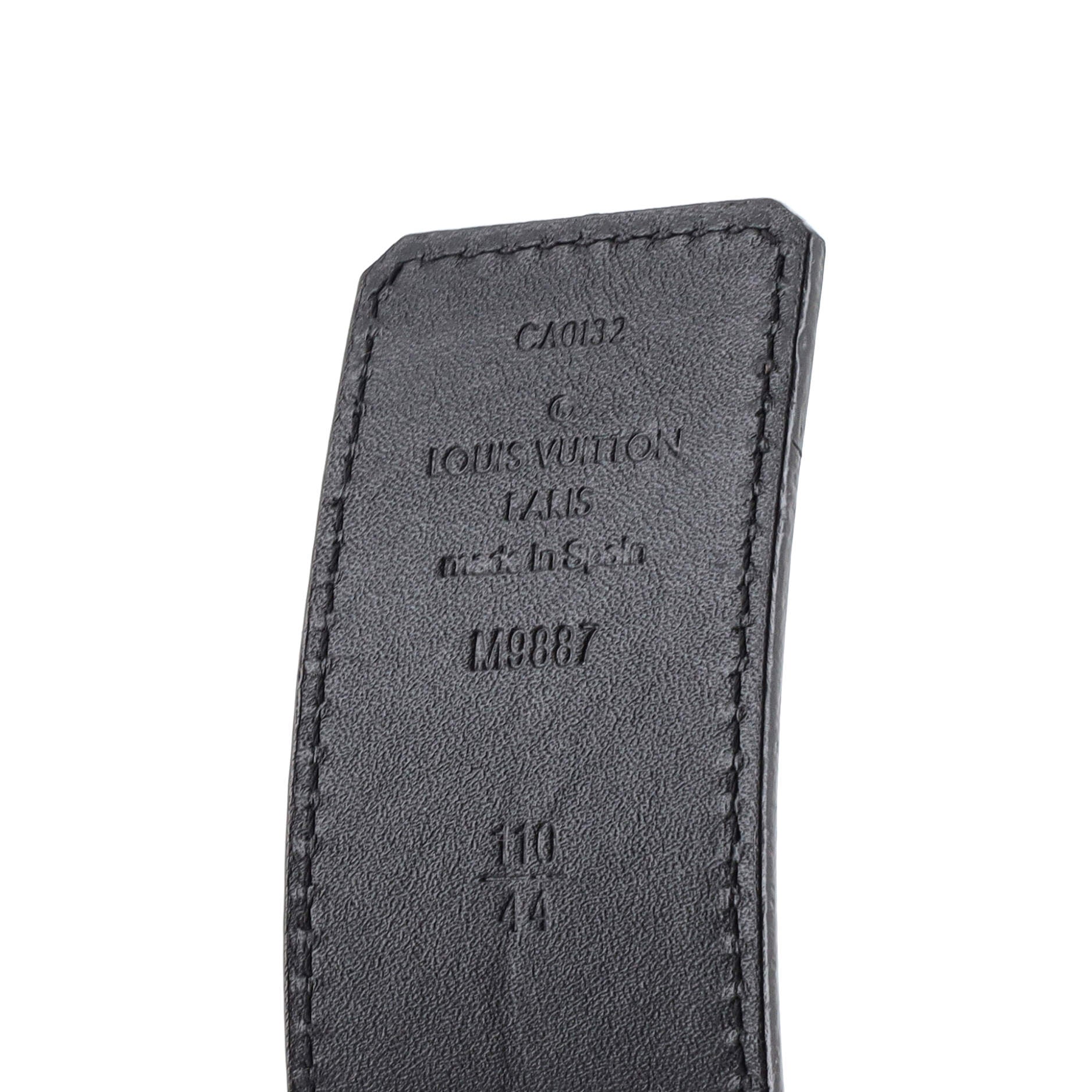LV Initiales Belt Leather Wide 125