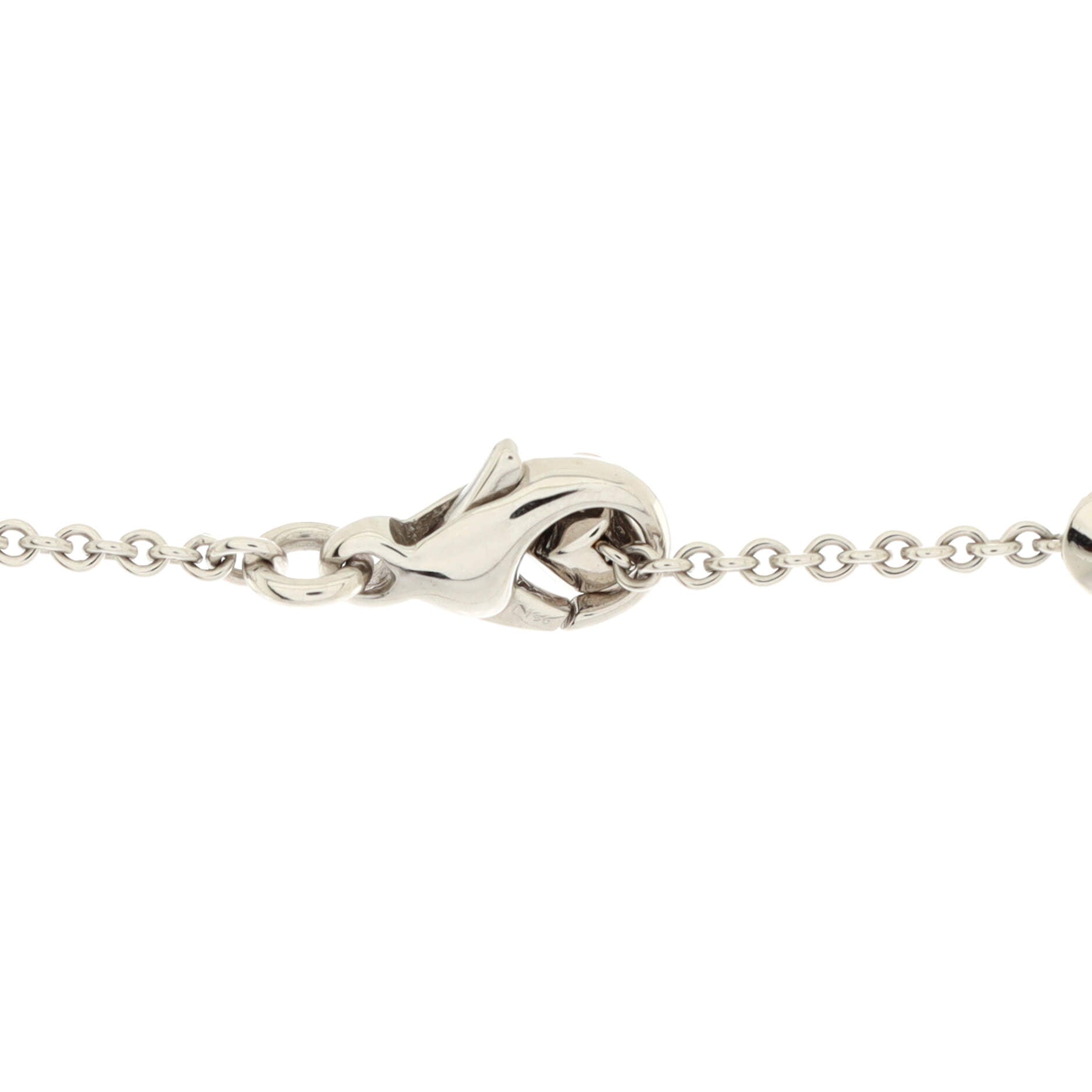 Lucea 3 Row Drop Pendant Necklace 18K White Gold with Blue Topaz and Diamonds