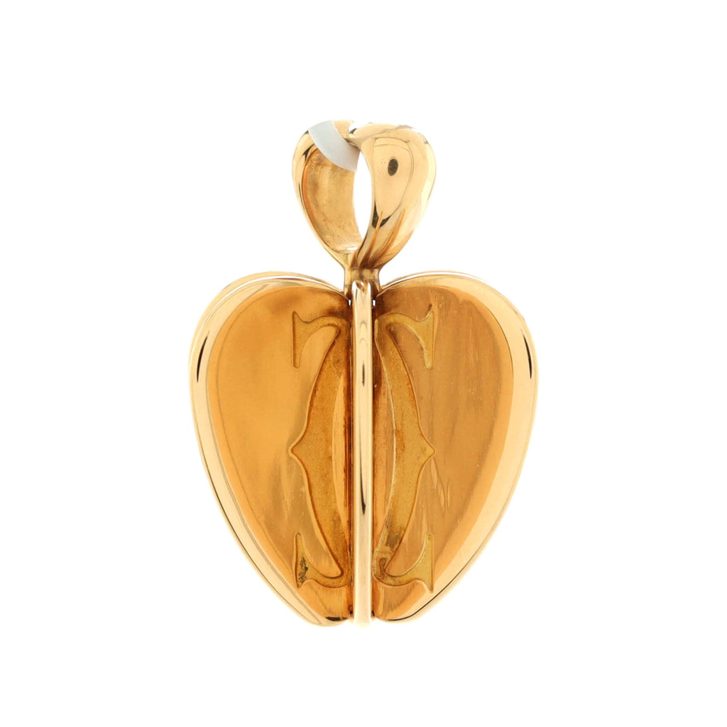 Golden Apple Pendant Necklace 18K Yellow Gold