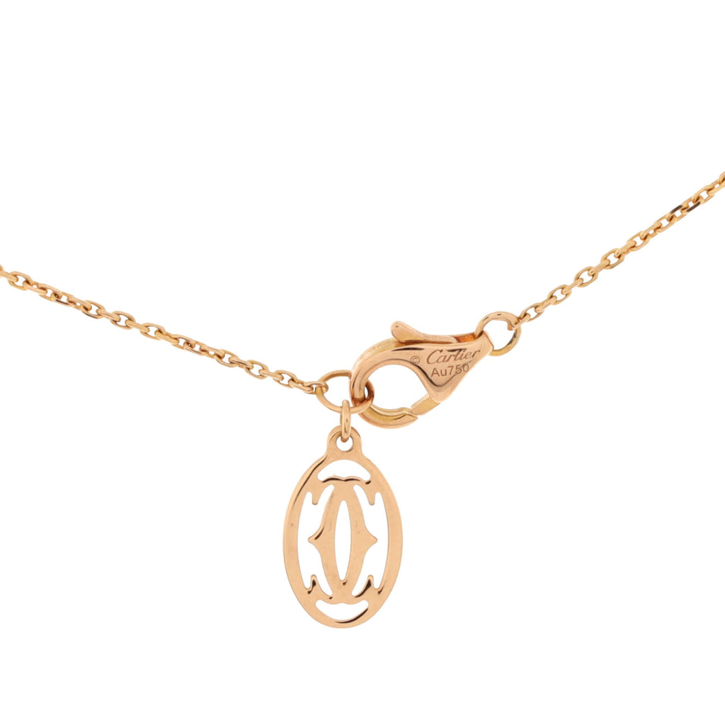 Cross Pendant Necklace 18K Rose Gold with Diamonds