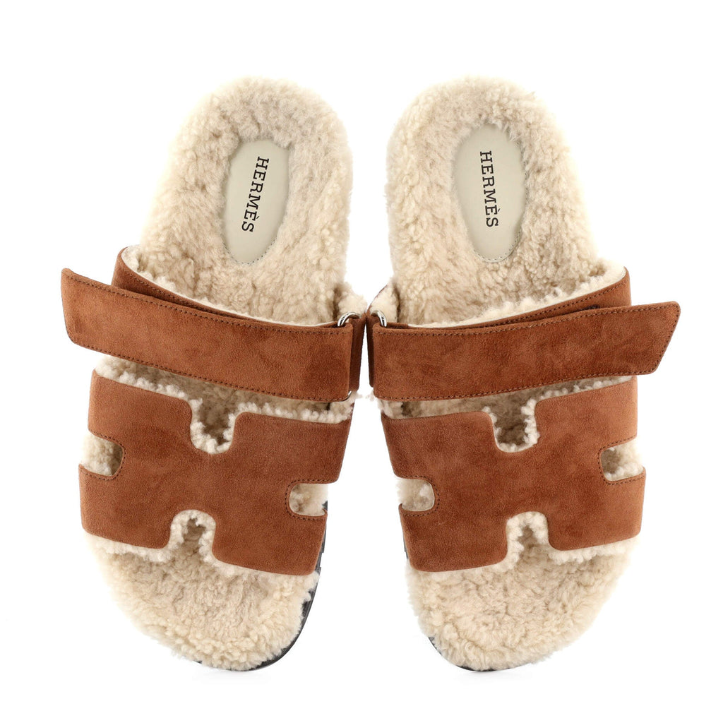Women's Chypre Sandals Suede with Shearling