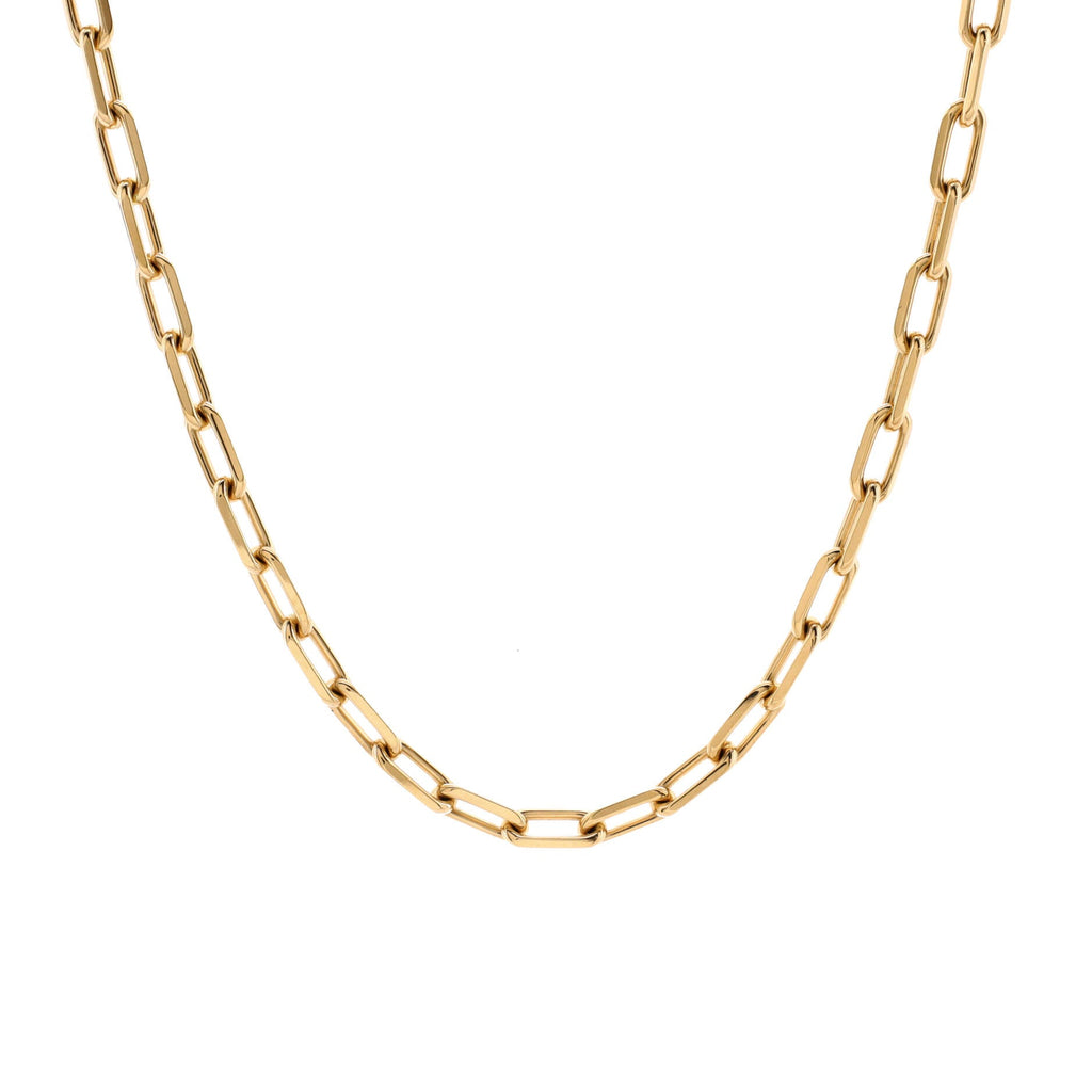 Santos de Cartier Chain Necklace 18K Yellow Gold Short