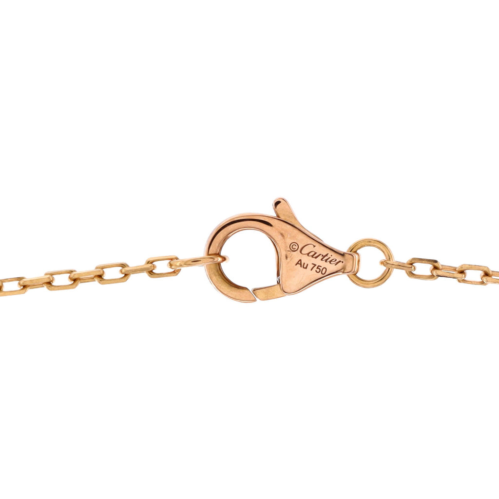 Juste un Clou Pendant Necklace 18K Rose Gold and Pave Diamonds