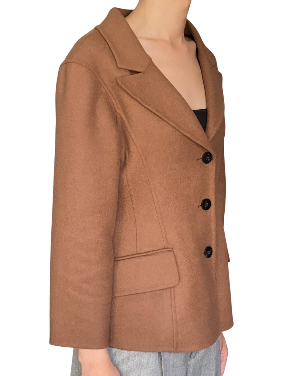 Christian Dior Camel Wool Blazer - US 8