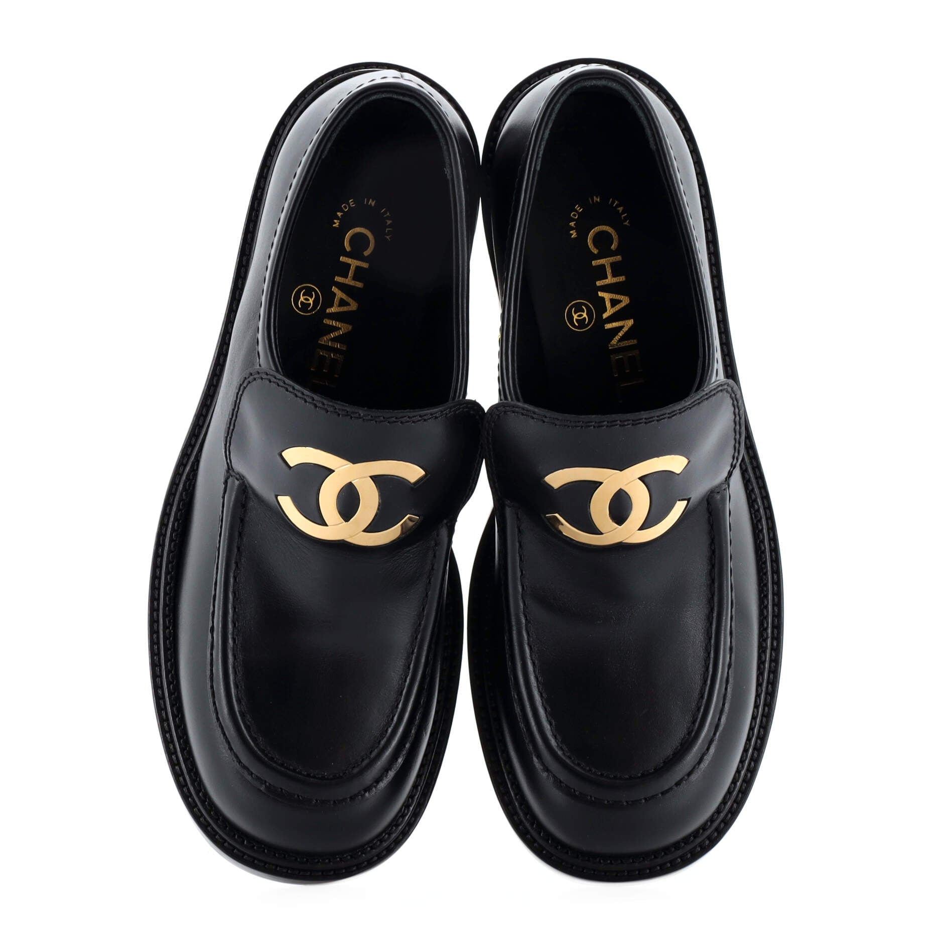 Women's CC Platform Loafers Leather
