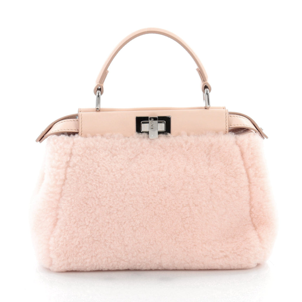 Peekaboo Handbag Shearling Mini