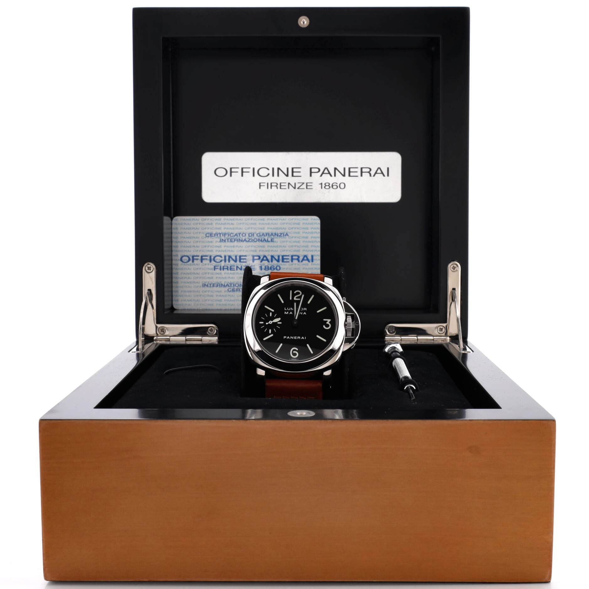 Luminor Marina Manual Watch Stainless Steel and Leather 44