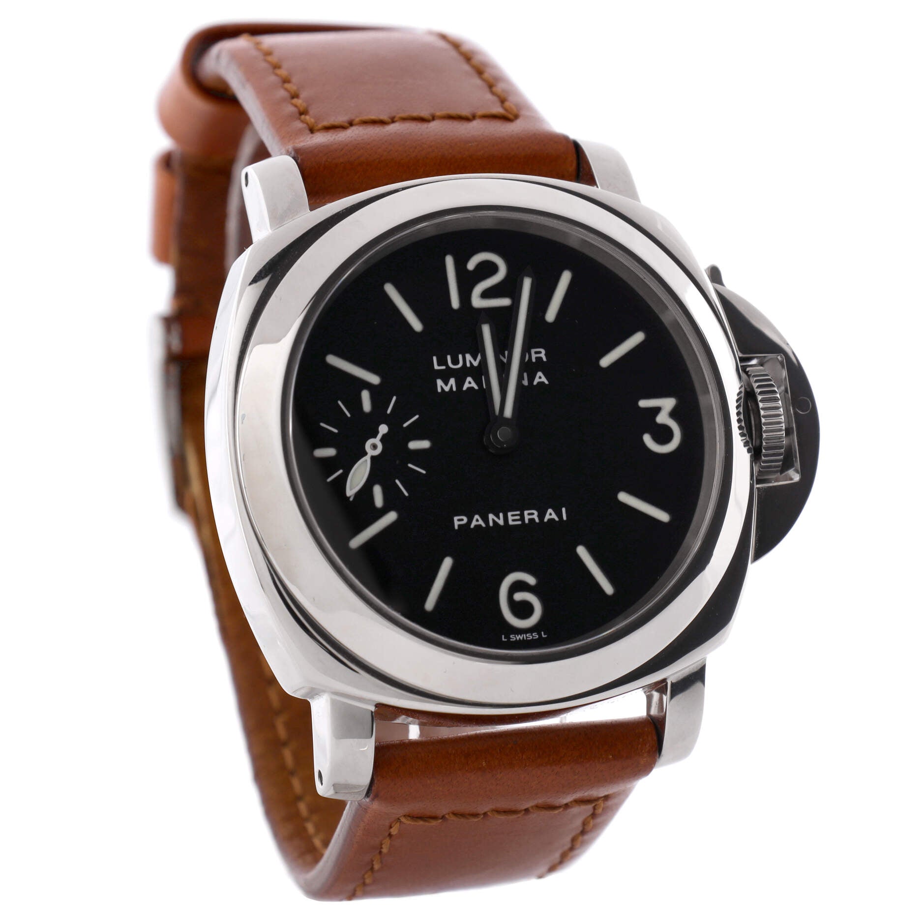 Luminor Marina Manual Watch Stainless Steel and Leather 44