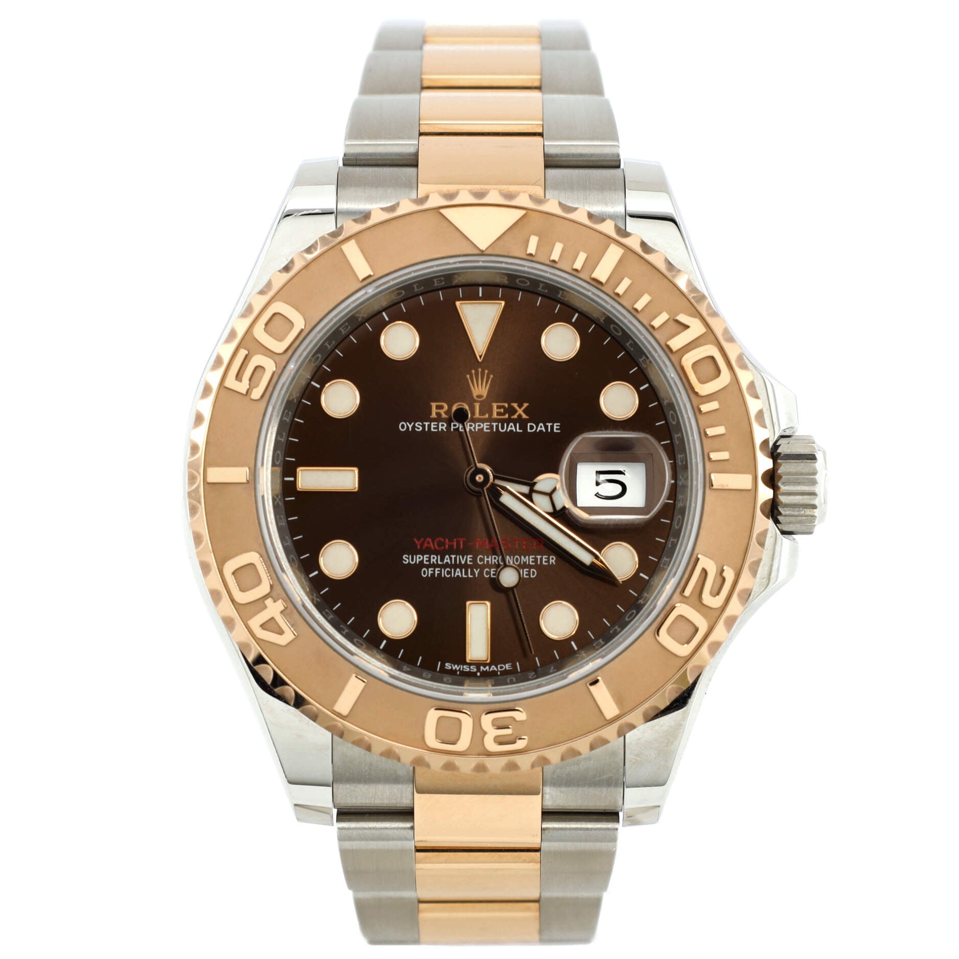 Oyster Perpetual Yacht-Master Automatic Watch Stainless Steel and Rose Gold 40