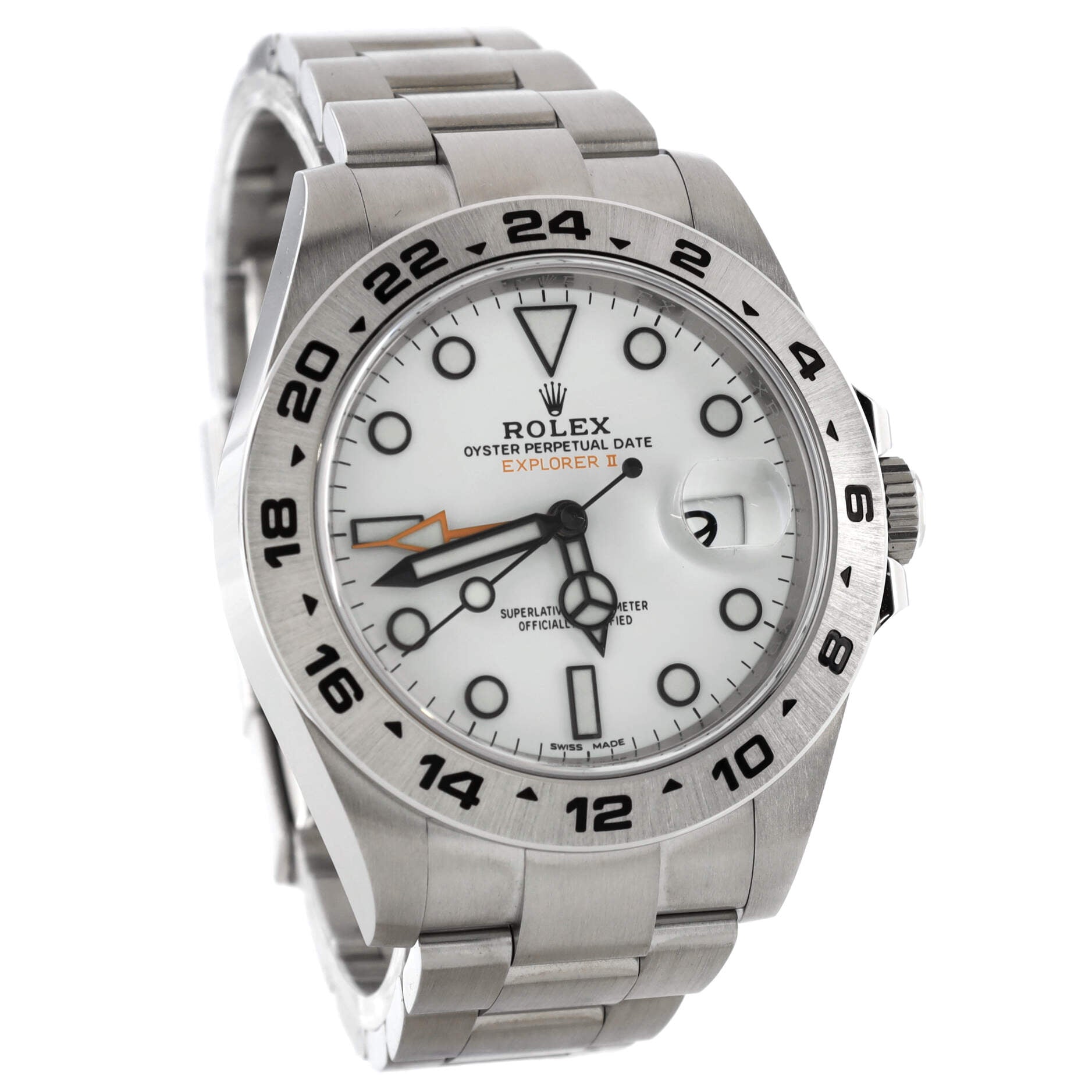 Oyster Perpetual Explorer II Automatic Watch Stainless Steel 42