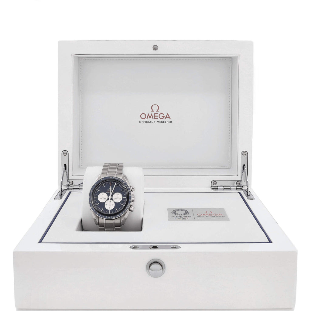 Speedmaster Professional Tokyo Olympic Chronograph Limited Edition Manual Watch Stainless Steel 42