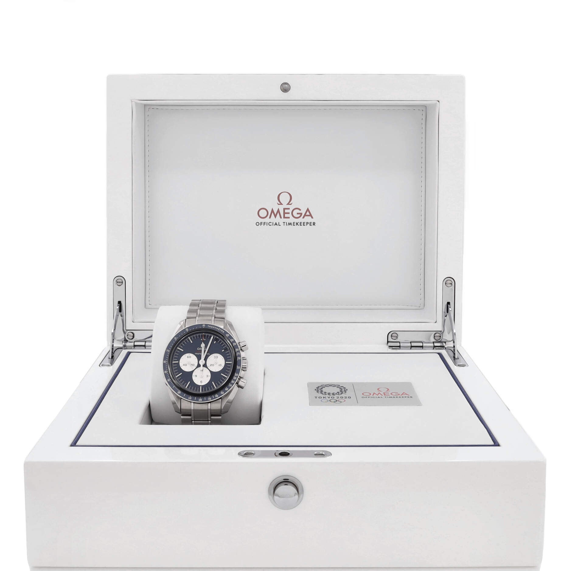 Speedmaster Professional Tokyo Olympic Chronograph Limited Edition Manual Watch Stainless Steel 42