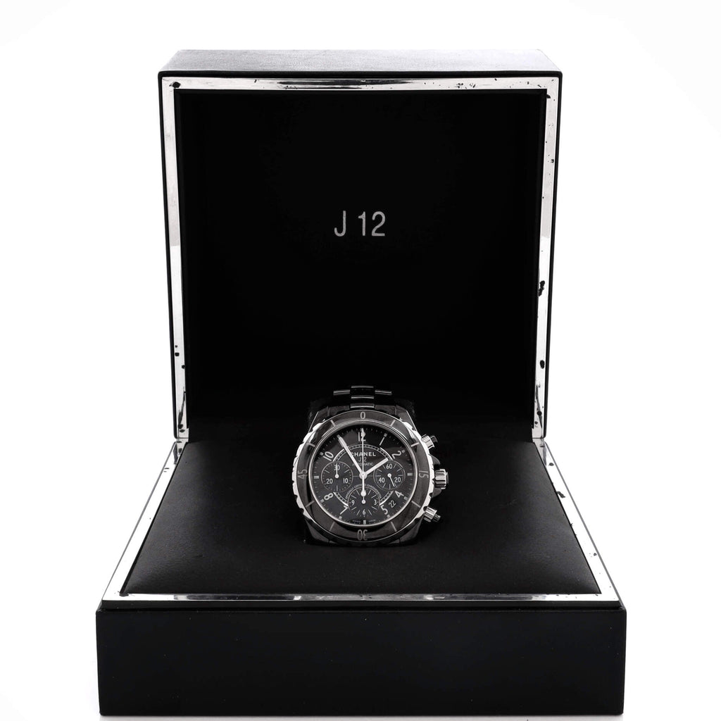 J12 Chronograph Automatic Watch Ceramic and Stainless Steel 41