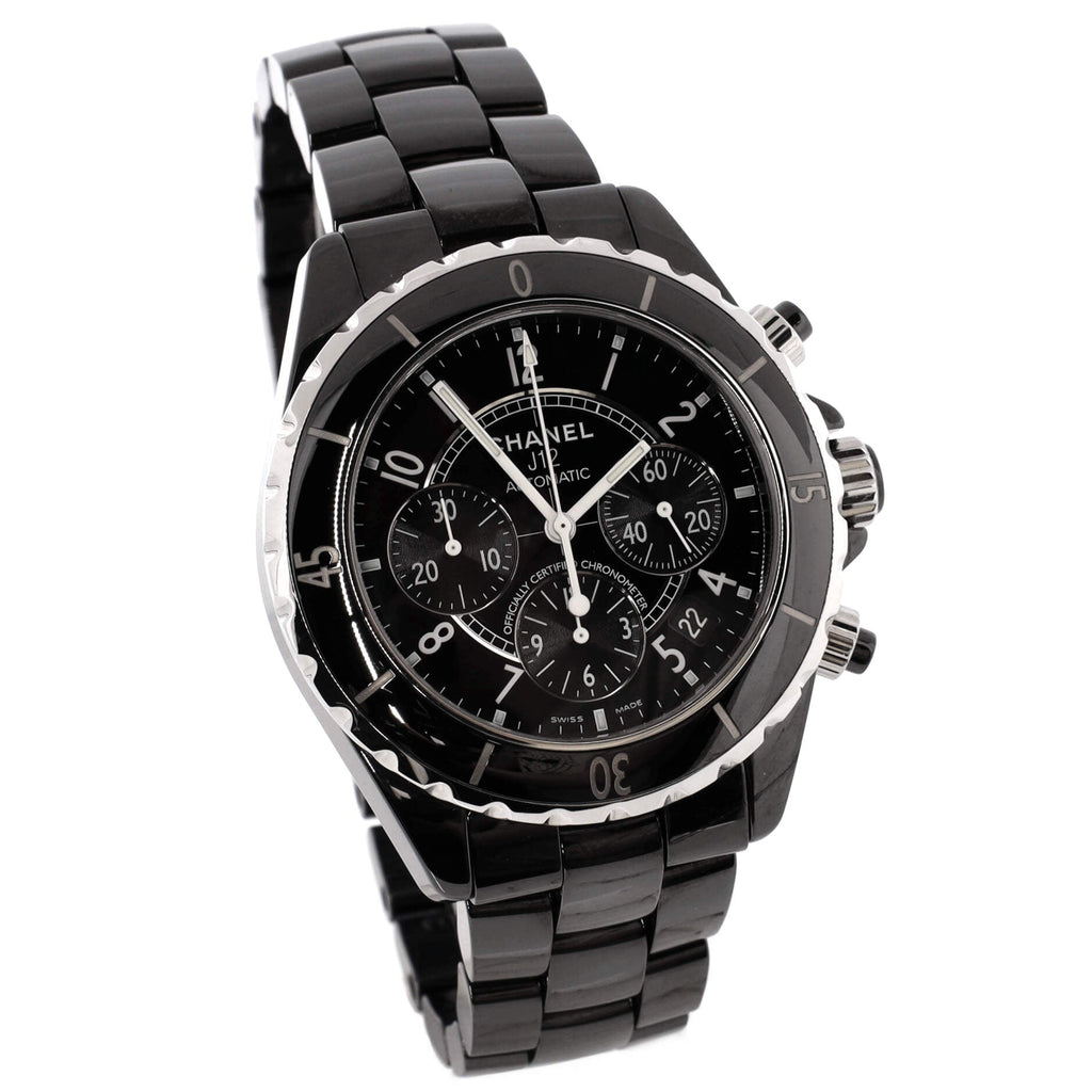 J12 Chronograph Automatic Watch Ceramic and Stainless Steel 41