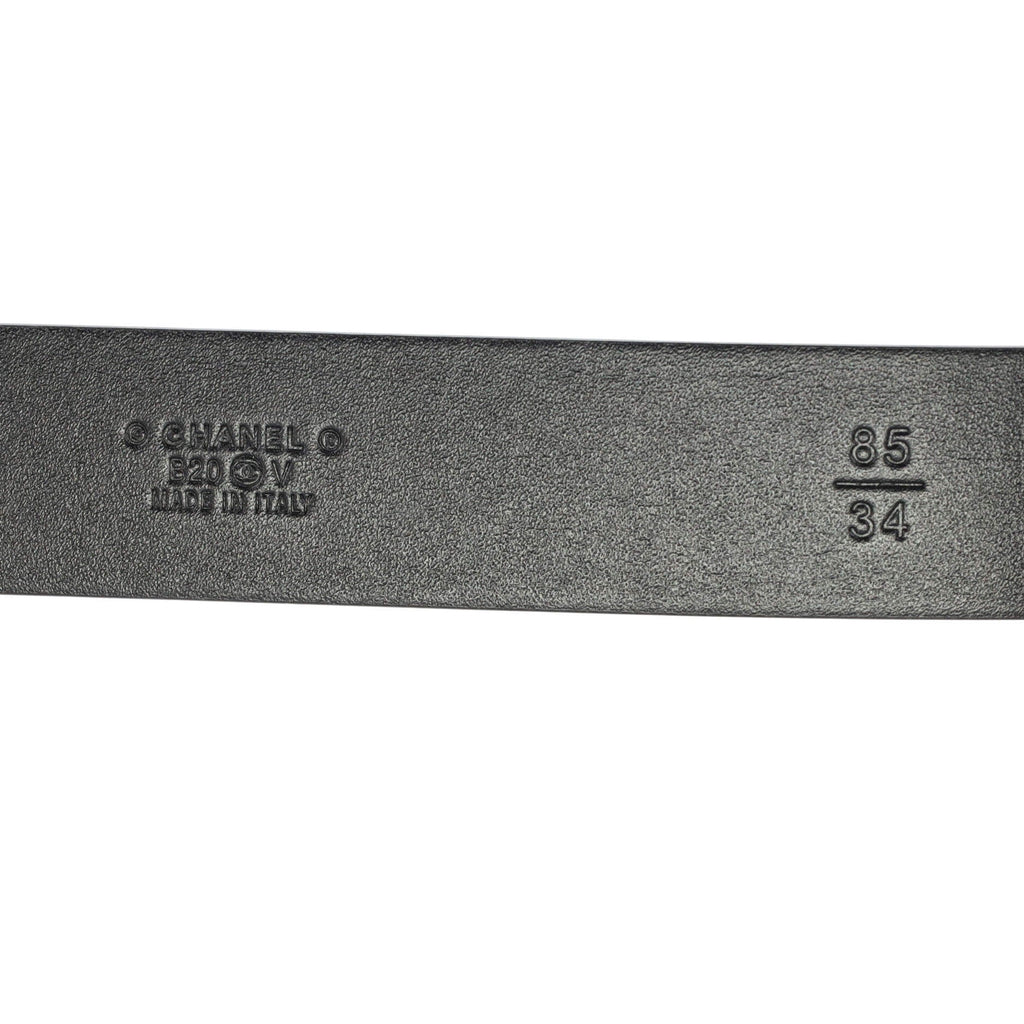 Chain Around Cut-Out Logo Belt Leather 85