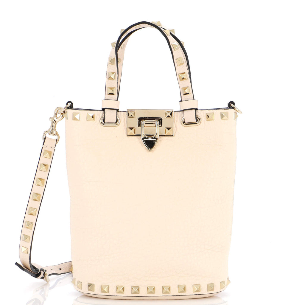 Rockstud Bucket Crossbody Bag Leather Mini