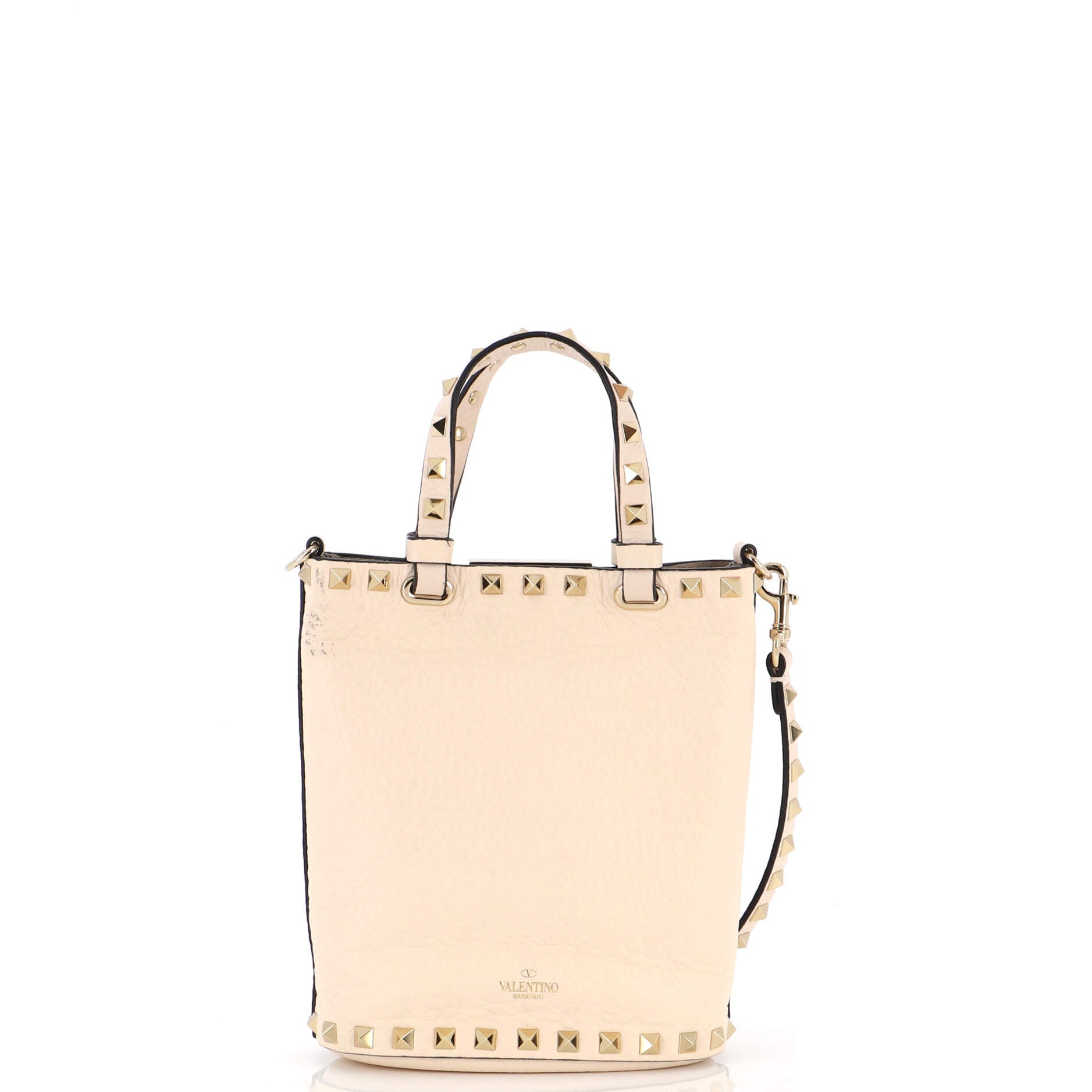 Rockstud Bucket Crossbody Bag Leather Mini