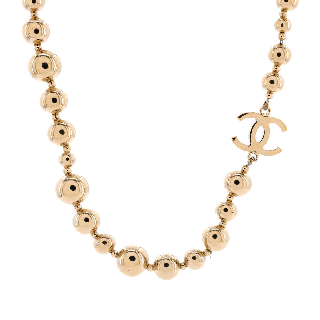 CC Bead Station Necklace Metal