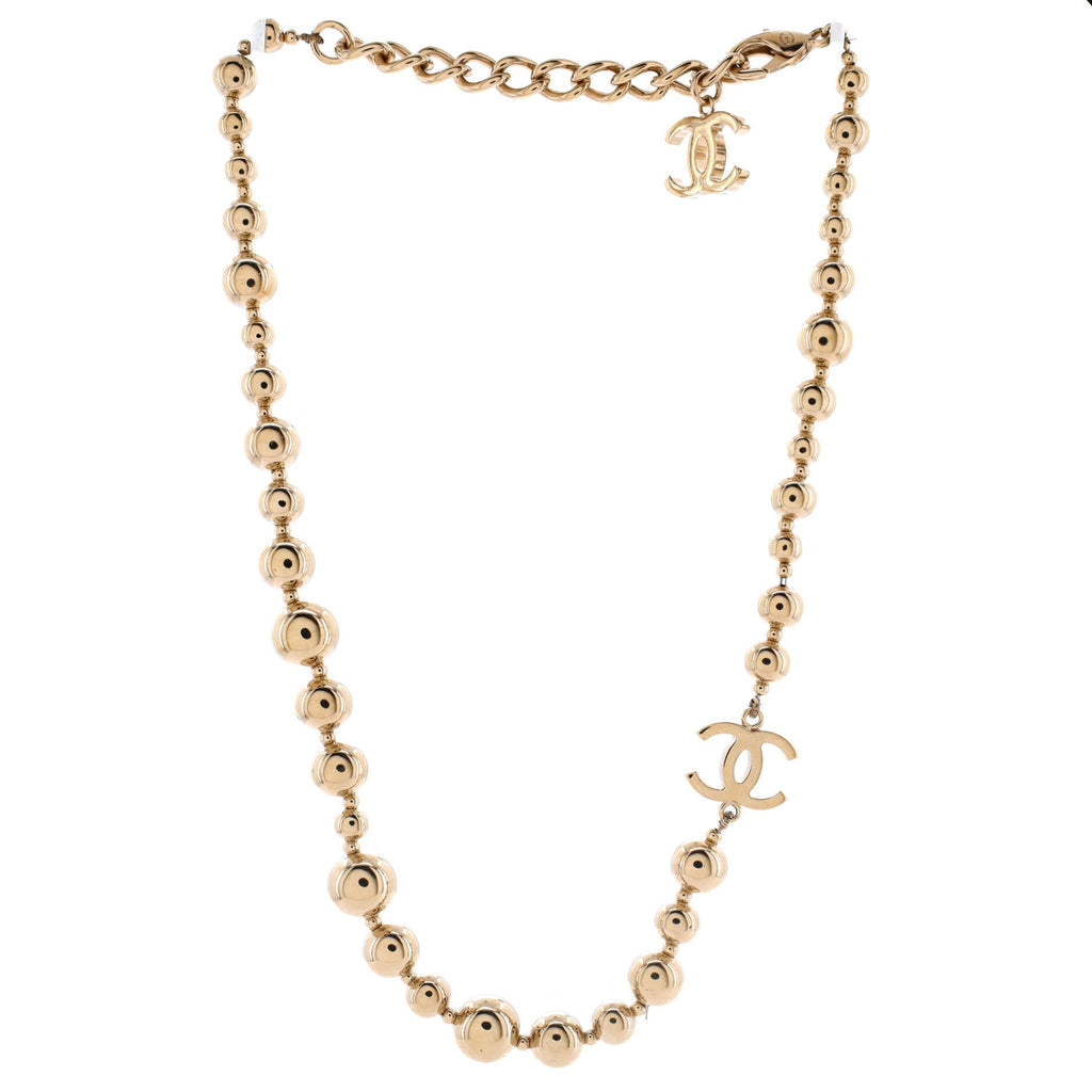CC Bead Station Necklace Metal