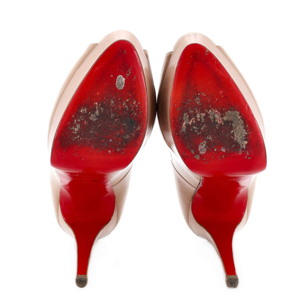 Women's Lady Peep Platform Pumps Patent 150