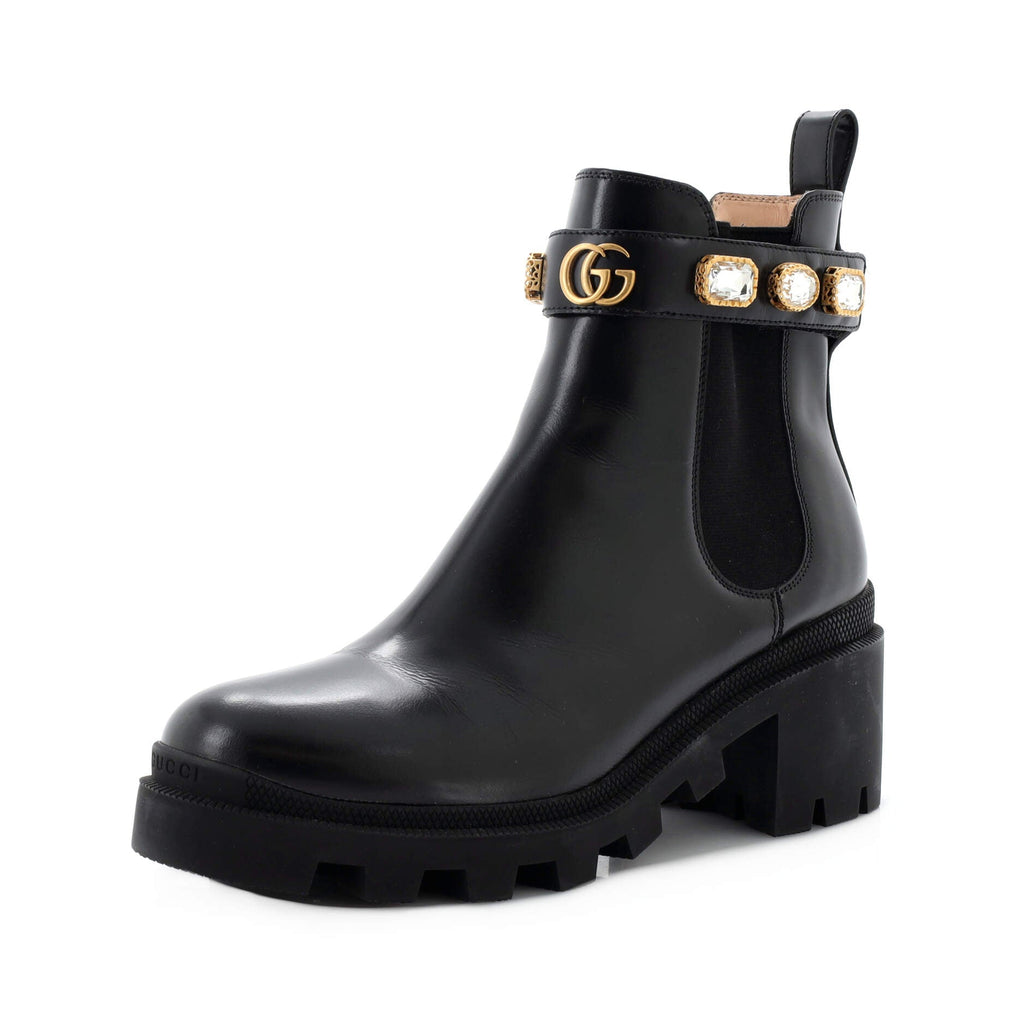 Women's Trip Boots Embellished Leather