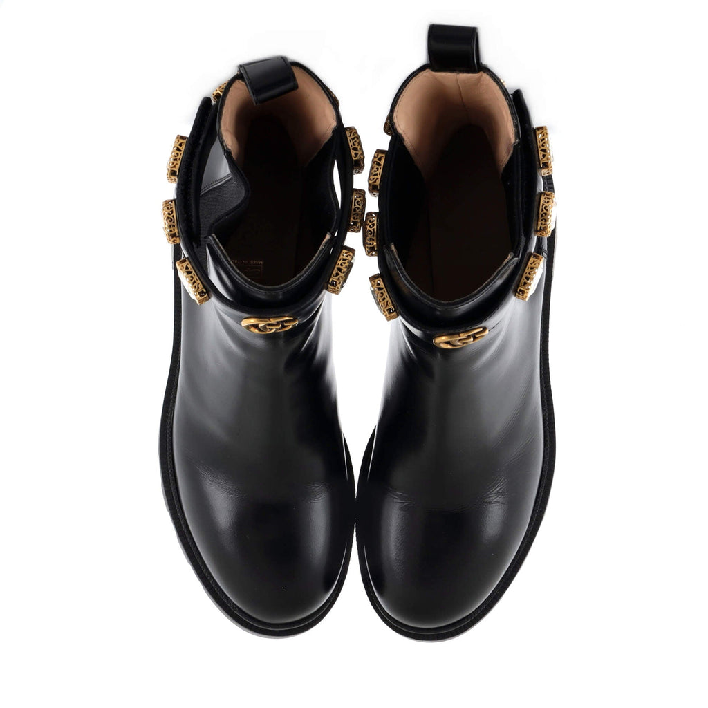 Women's Trip Boots Embellished Leather