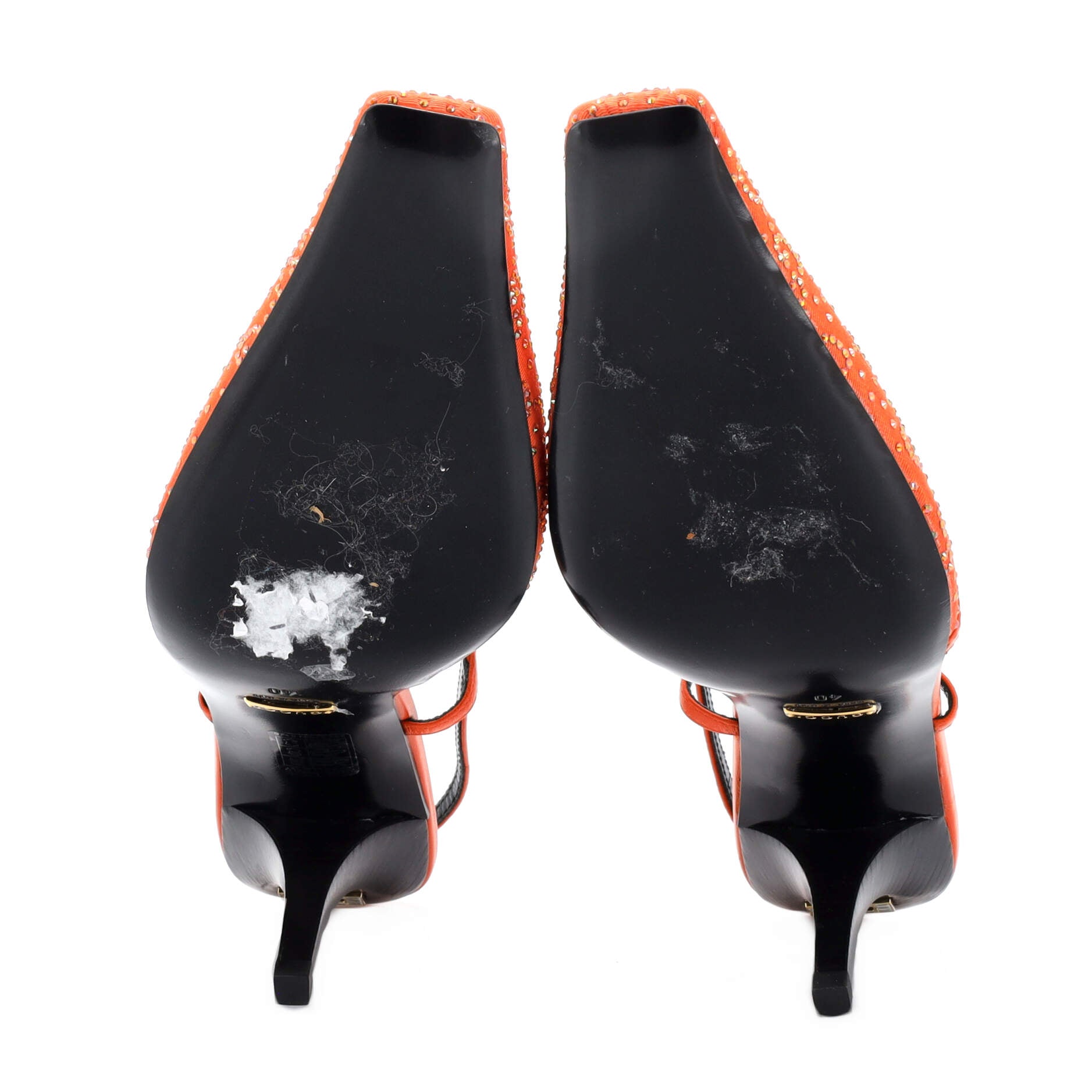 Women's Slingback Pumps Crystal GG Embellished Canvas