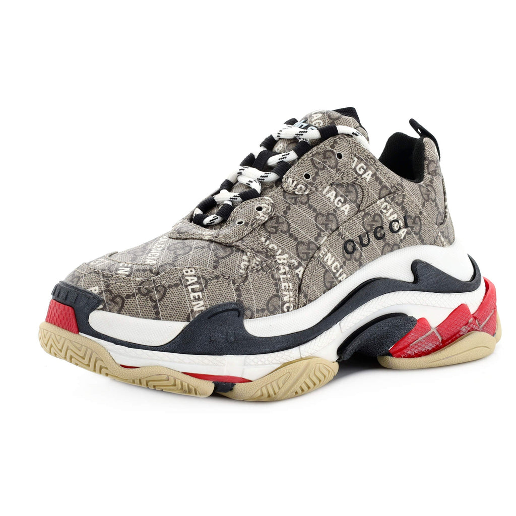 x Gucci The Hacker Project Women's Triple S Sneakers GG Coated Canvas