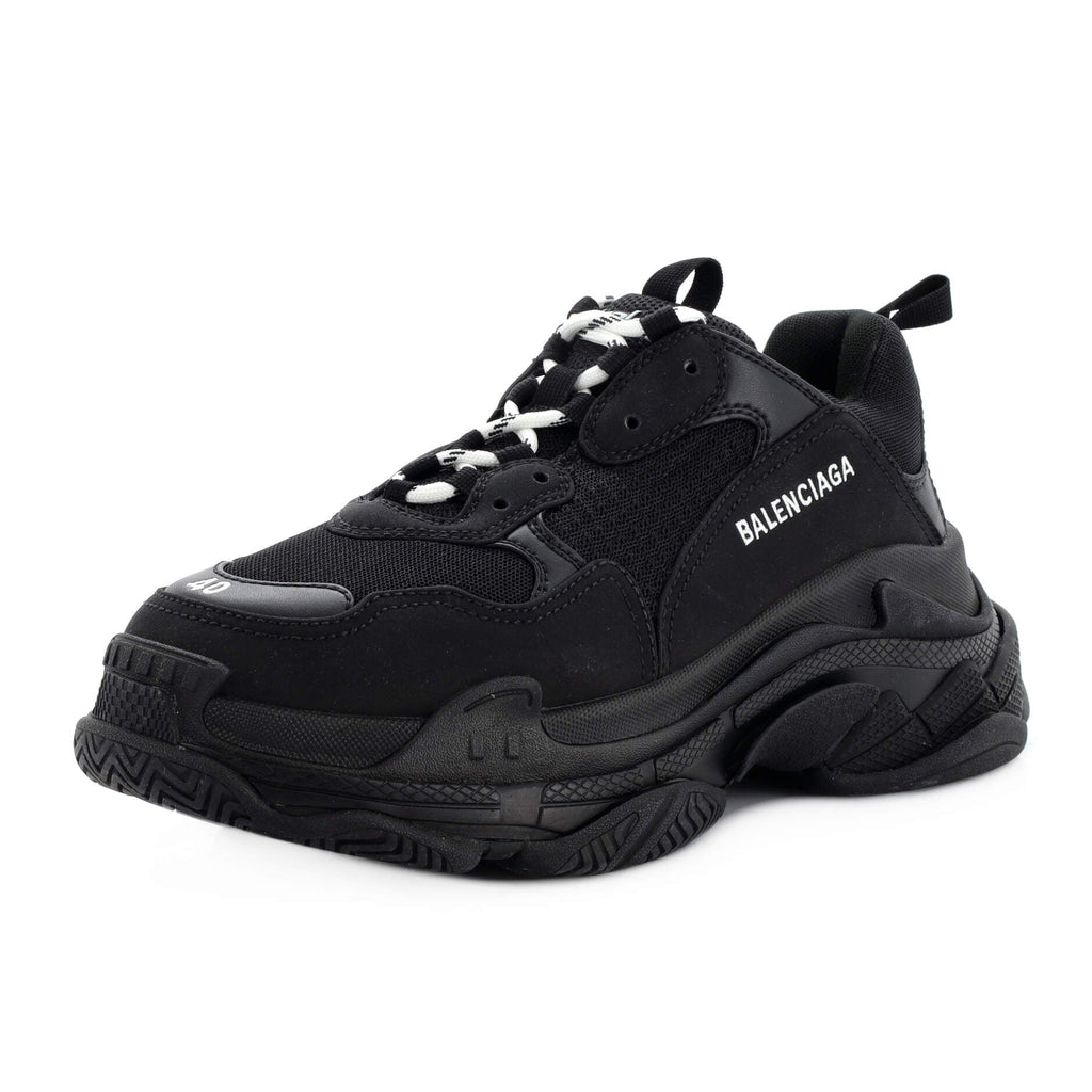 Men's Triple S Sneakers Fabric and Mesh with Faux Leather