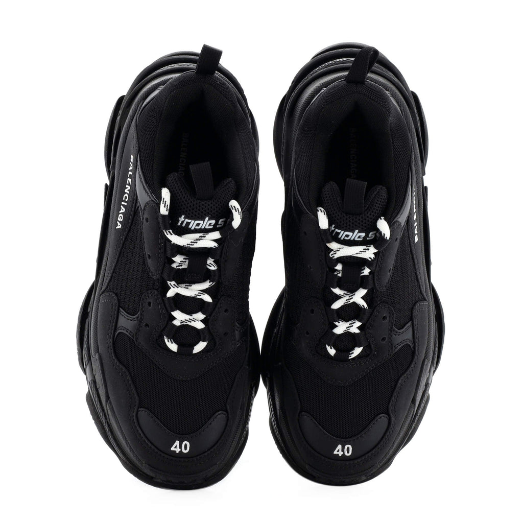 Men's Triple S Sneakers Fabric and Mesh with Faux Leather