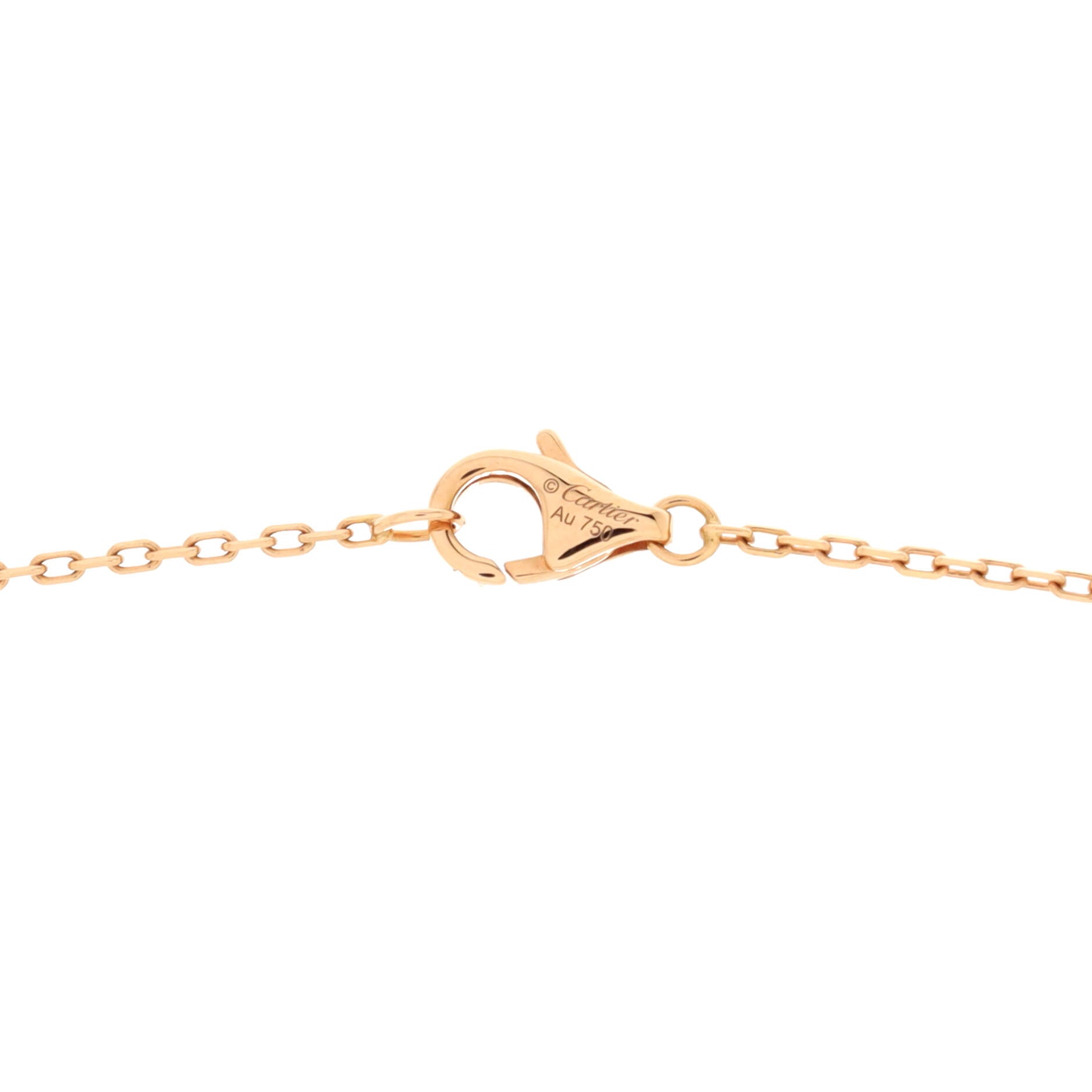 Juste un Clou Pendant Necklace 18K Rose Gold and Pave Diamonds