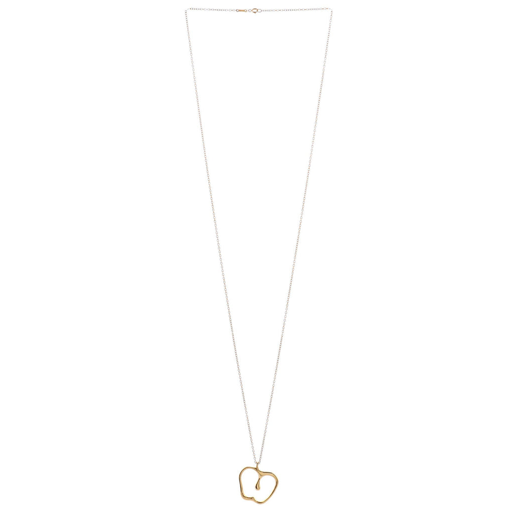 Elsa Peretti Apple Pendant Necklace 18K Yellow Gold Large