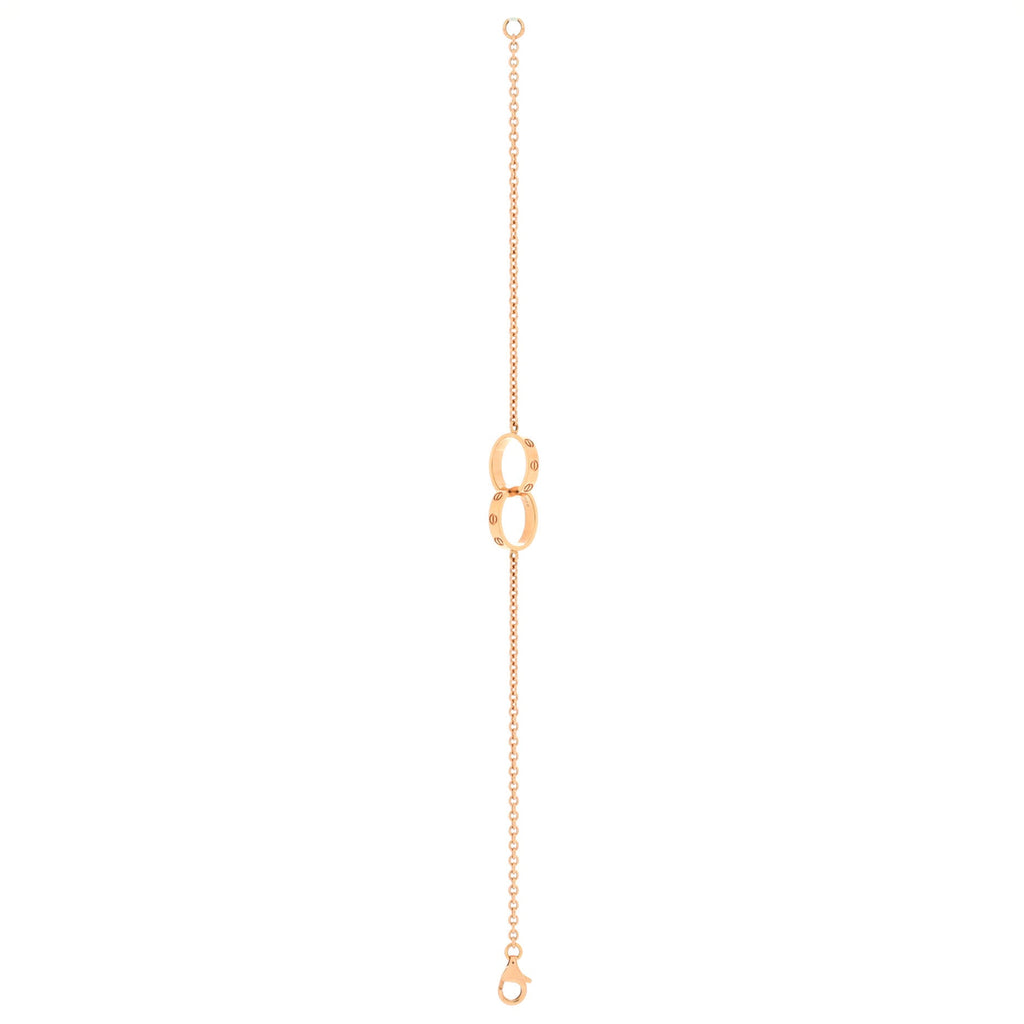 Love Interlocking Bracelet 18K Rose Gold