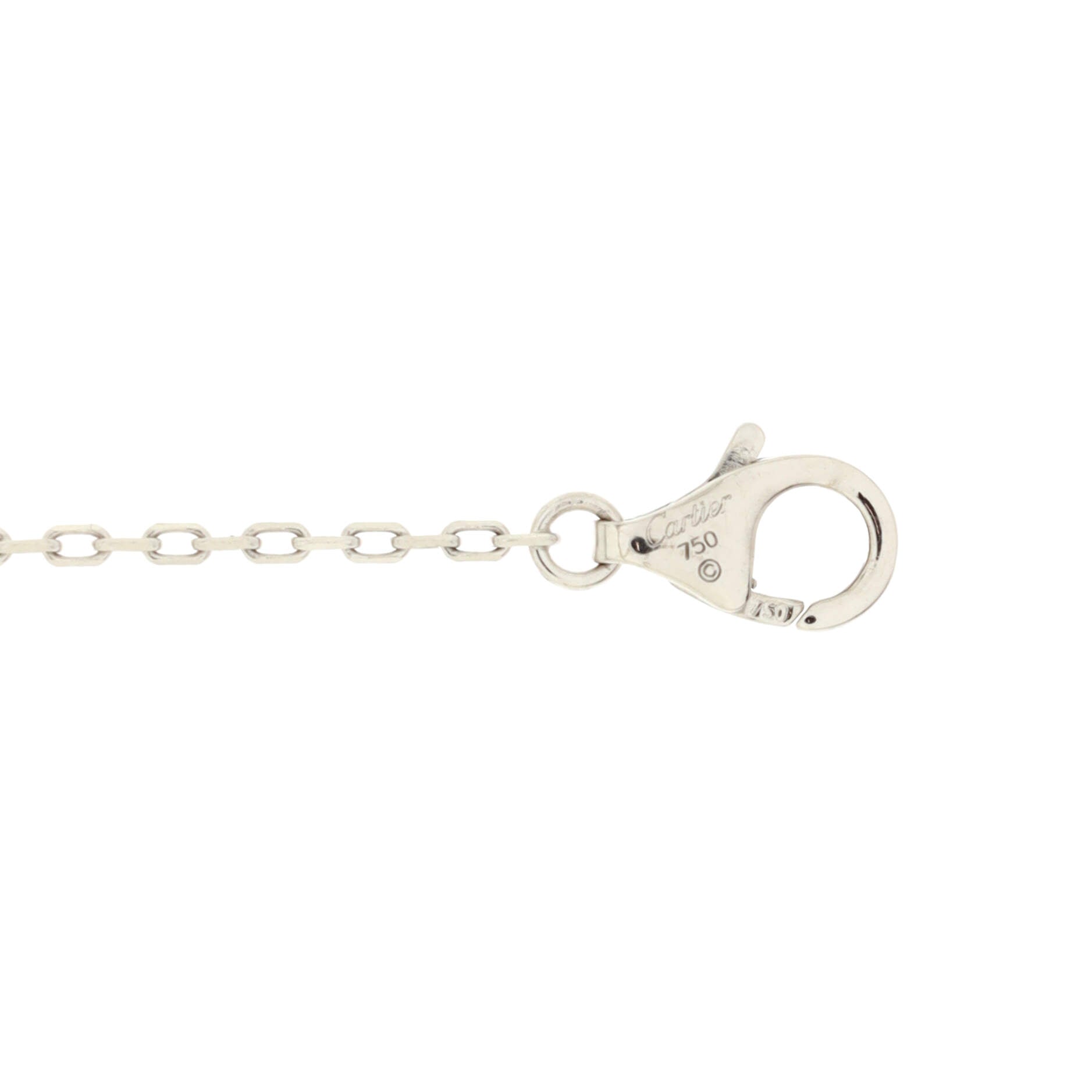 Cartier D'Amour Pendant Necklace 18K White Gold with Diamond Small