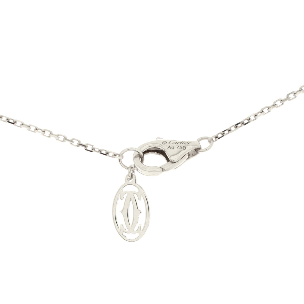 C de Cartier Necklace 18K White Gold and Diamond 0.24CT