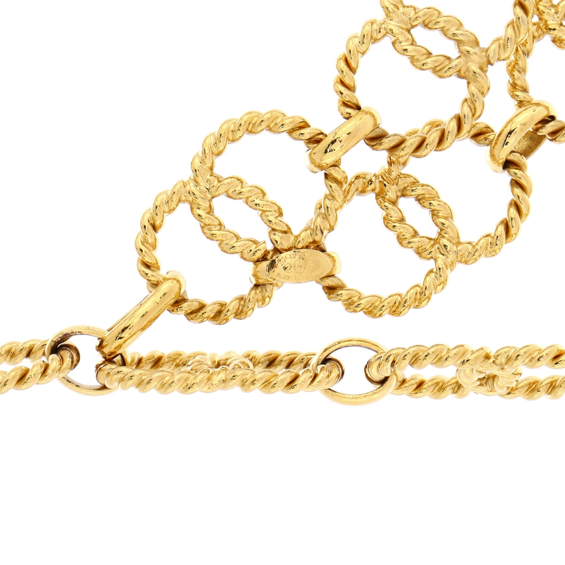 CC Chain Loop Medallion Belt Metal 85