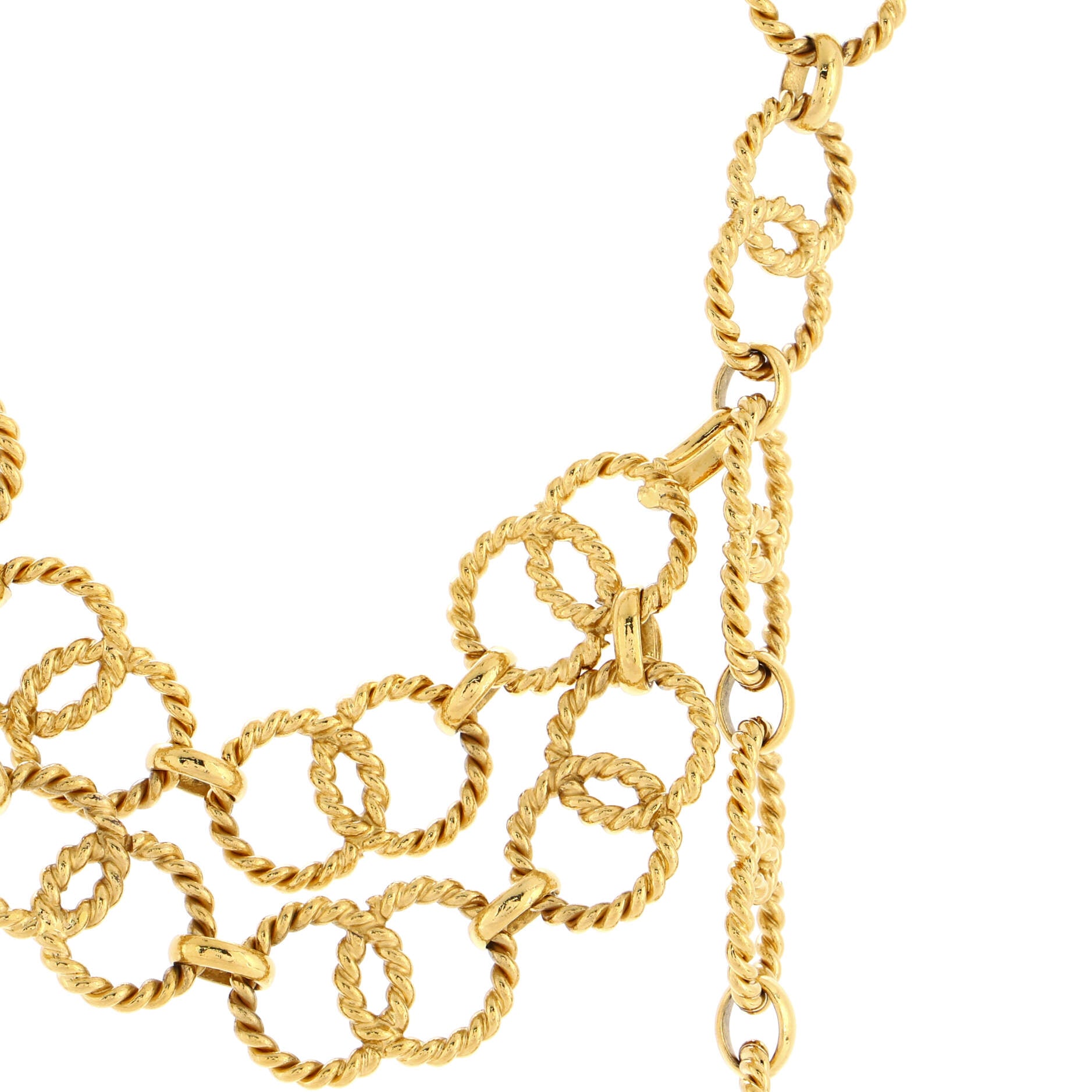 CC Chain Loop Medallion Belt Metal 85