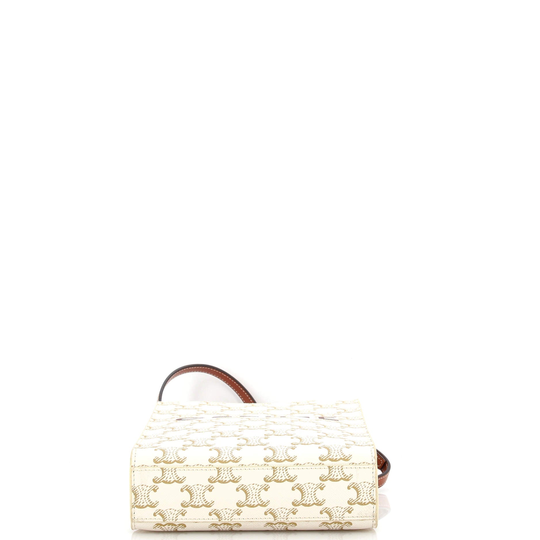 Vertical Cabas Tote Triomphe Coated Canvas Mini