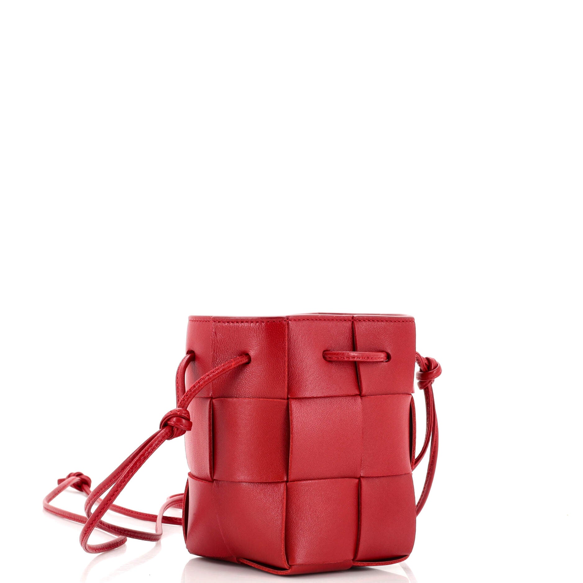 Cassette Bucket Bag Maxi Intrecciato Leather Mini