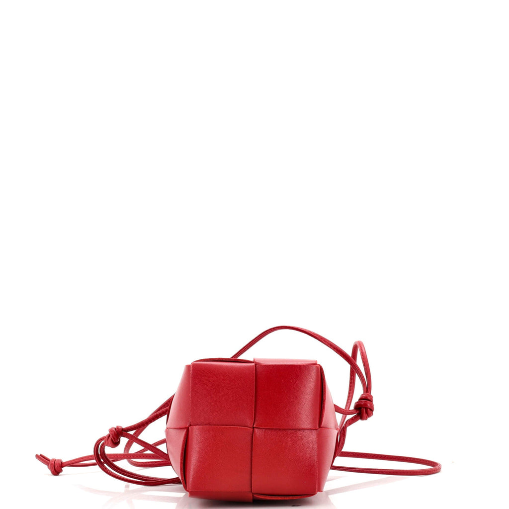 Cassette Bucket Bag Maxi Intrecciato Leather Mini